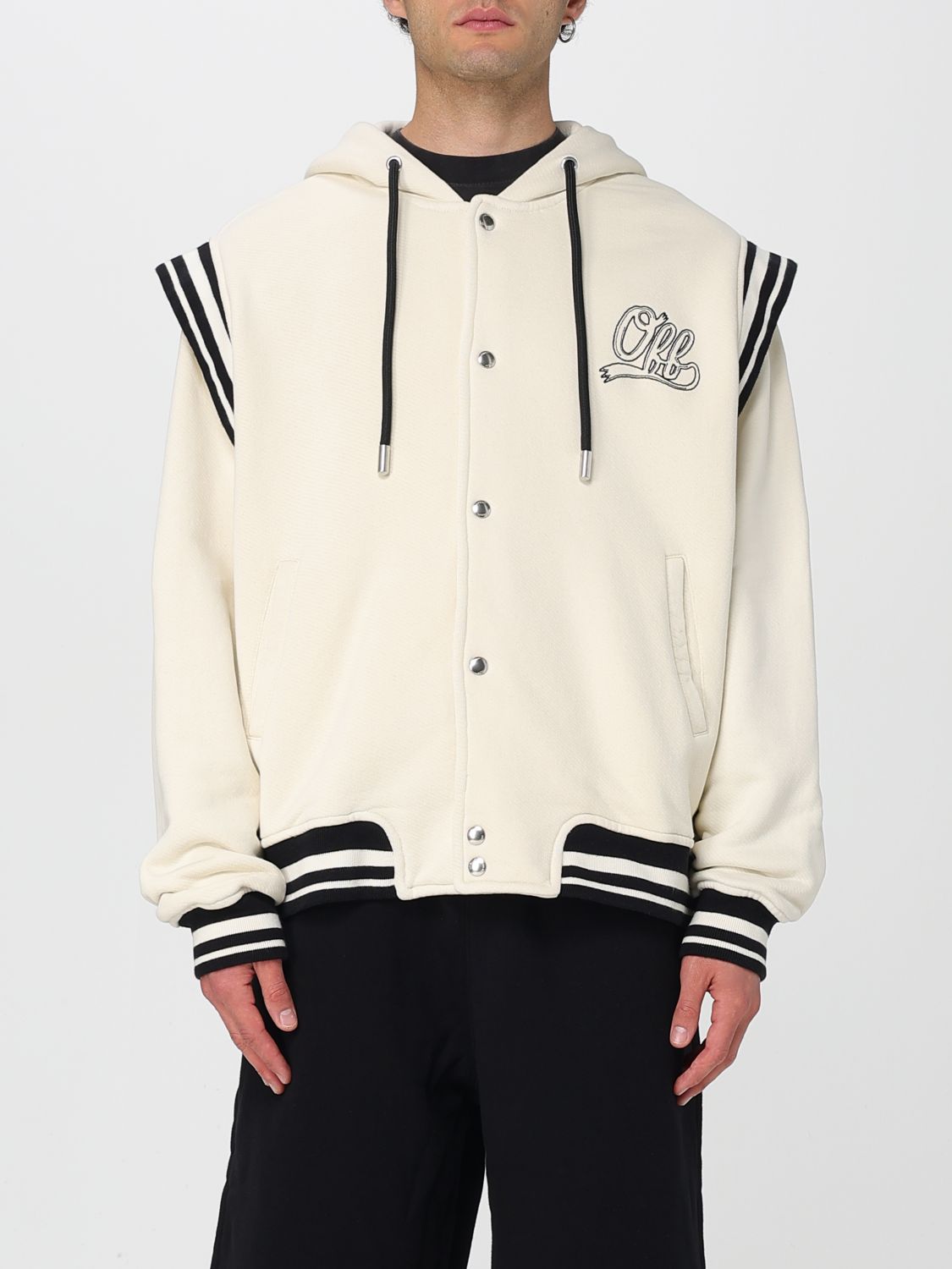 Off-white Varsity-style Hoodie In White