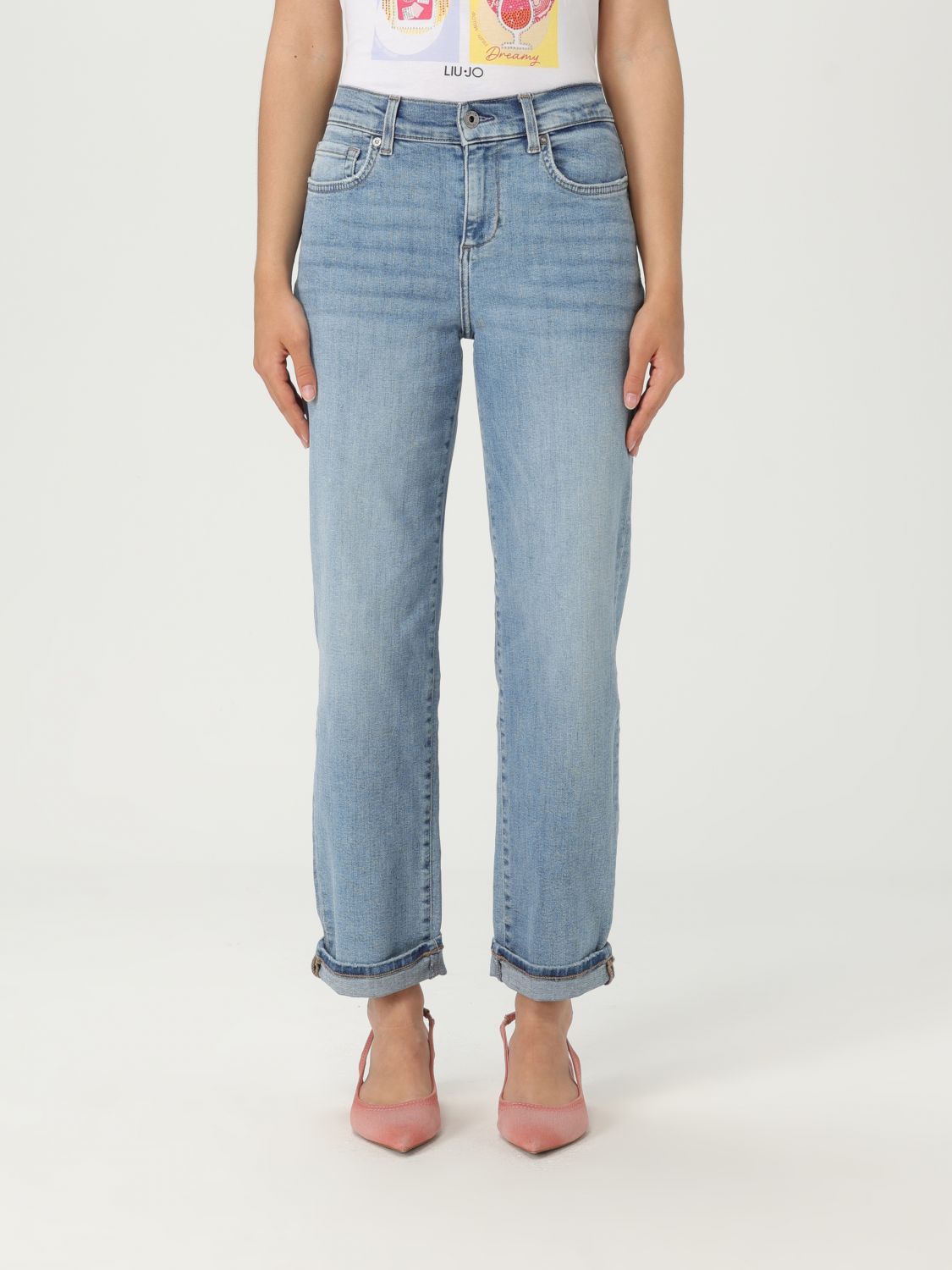 Liu •jo Liu Jo Relaxed-fit Low-waist Boyfriend Jeans With Distressed Detailing