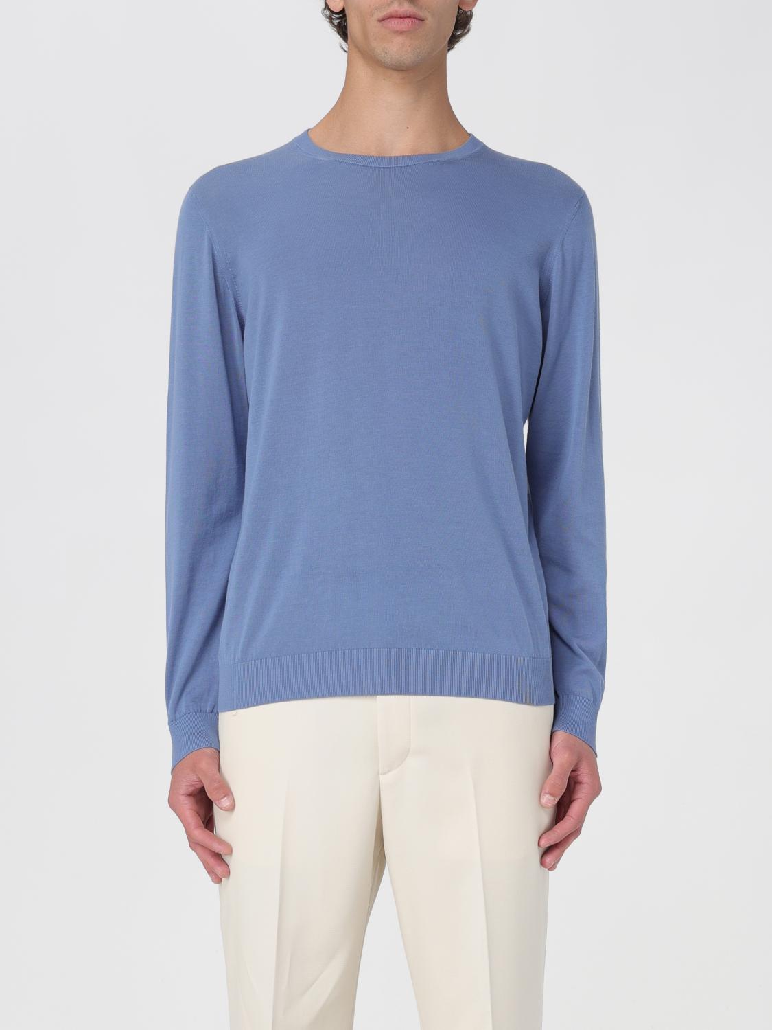 Drumohr Light Blue Crewneck Sweater In Blue