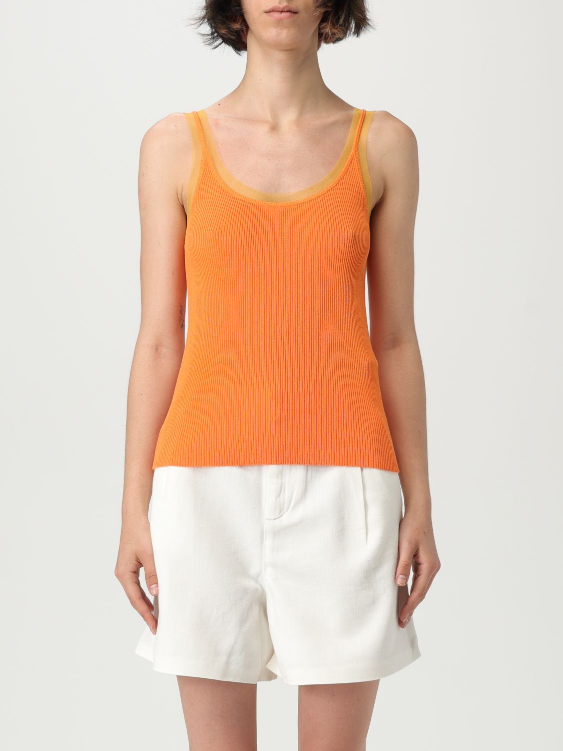 Liu •jo Top In Maglia Di Misto Viscosa Liu Jo