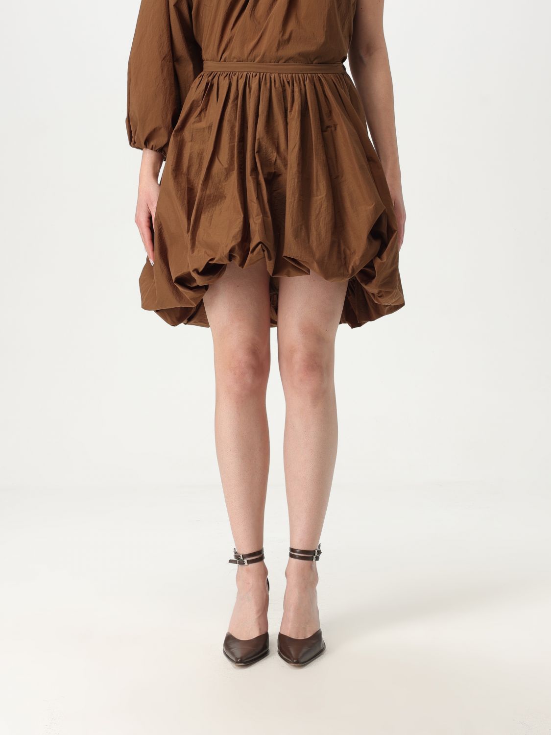 PHILOSOPHY DI LORENZO SERAFINI SKIRT PHILOSOPHY DI LORENZO SERAFINI WOMAN COLOR BROWN G70618032