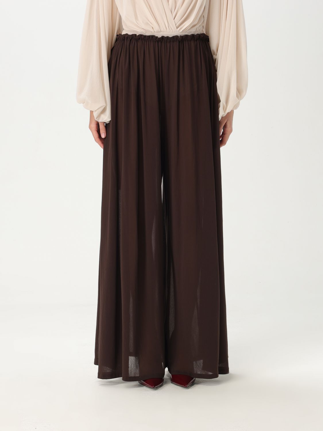 PHILOSOPHY DI LORENZO SERAFINI PANTS PHILOSOPHY DI LORENZO SERAFINI WOMAN COLOR BROWN G70621032