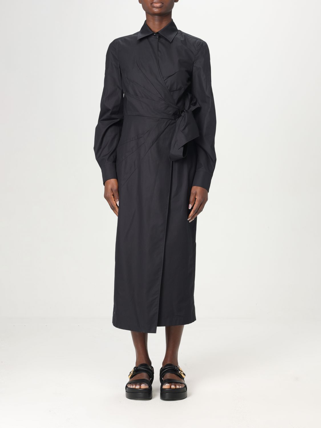 Shop Max Mara Dress Woman Color Black