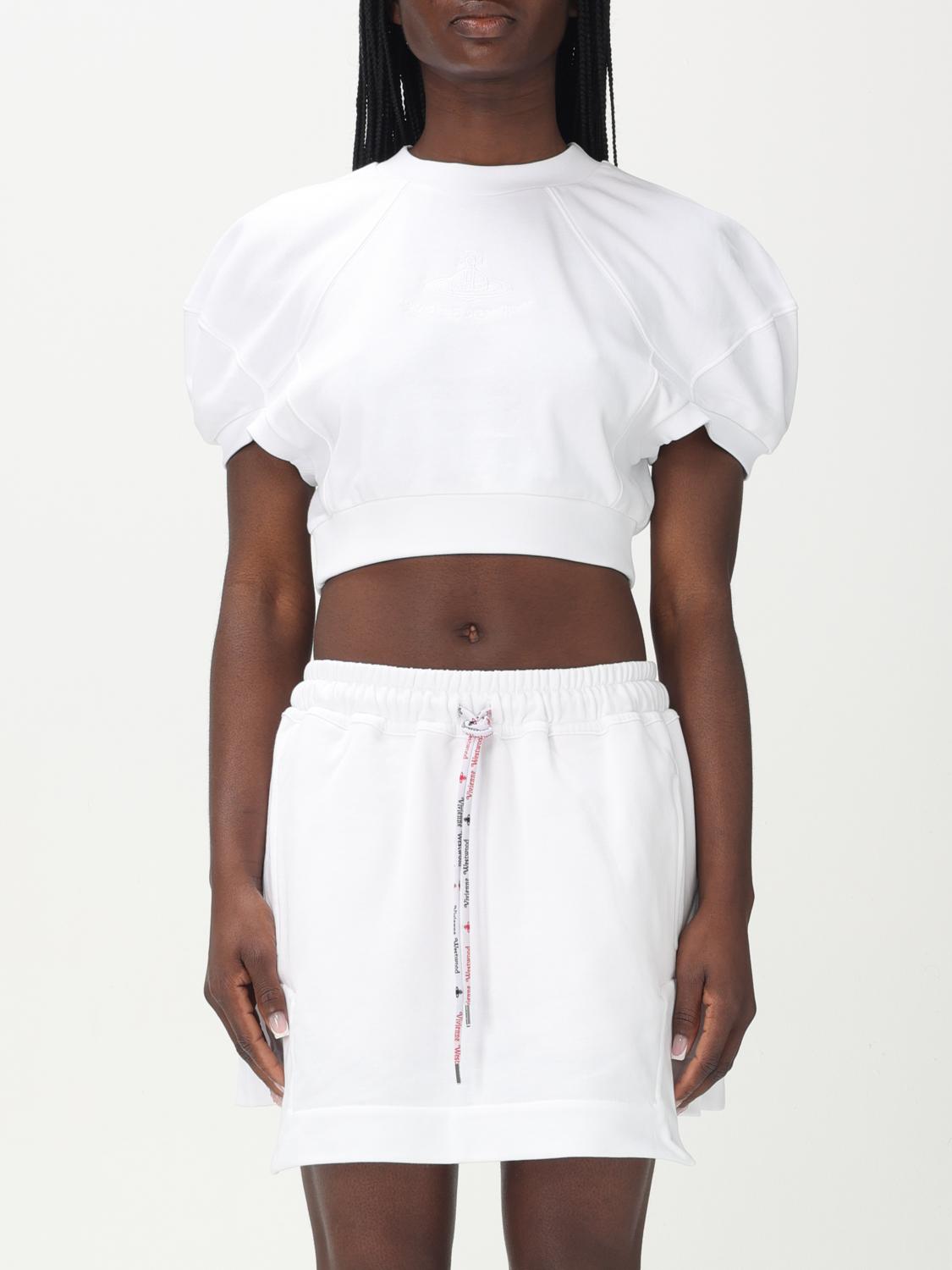 Shop Vivienne Westwood Top Woman Color White In Weiss