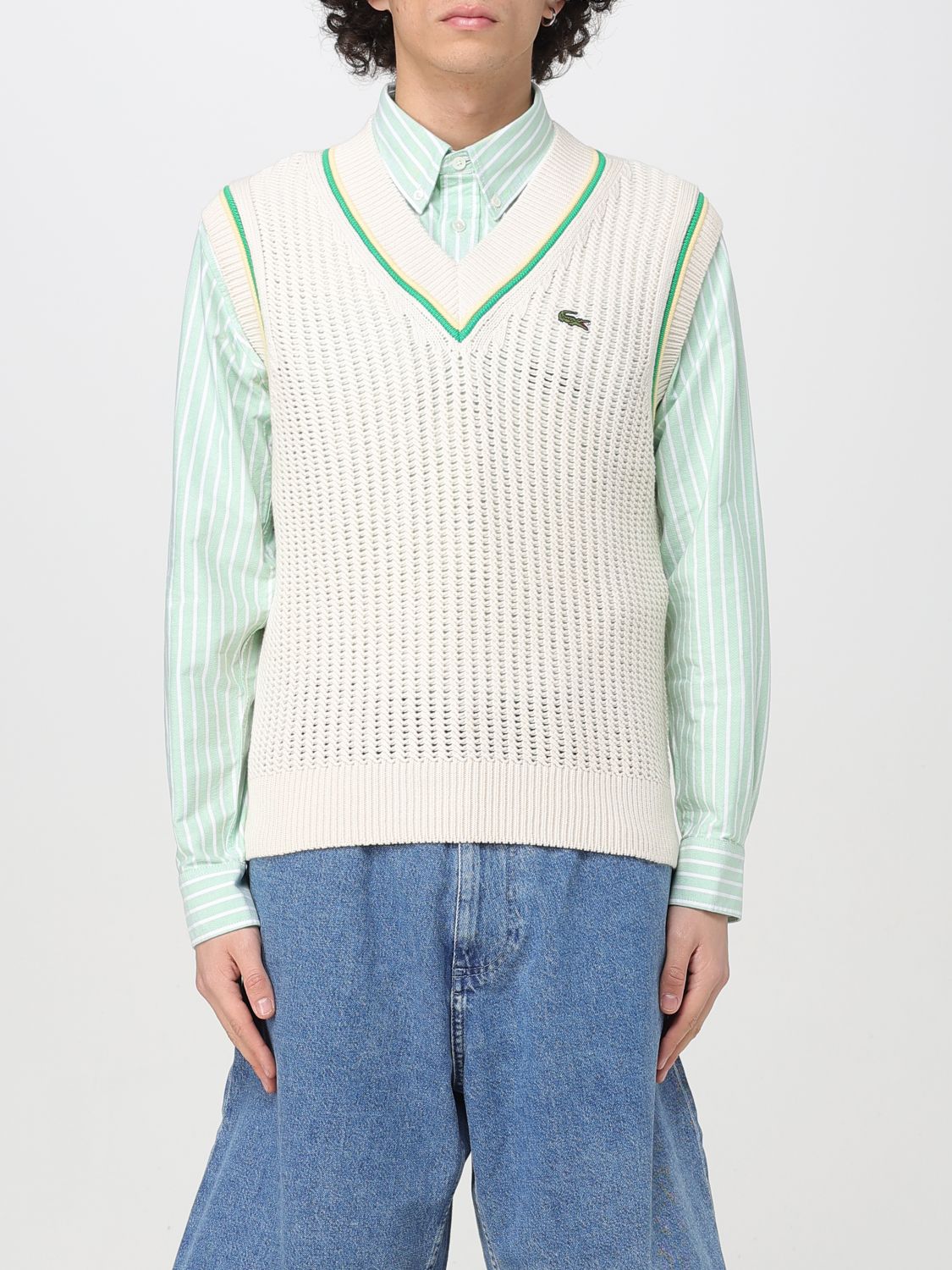 Shop Lacoste Suit Vest Men Color White