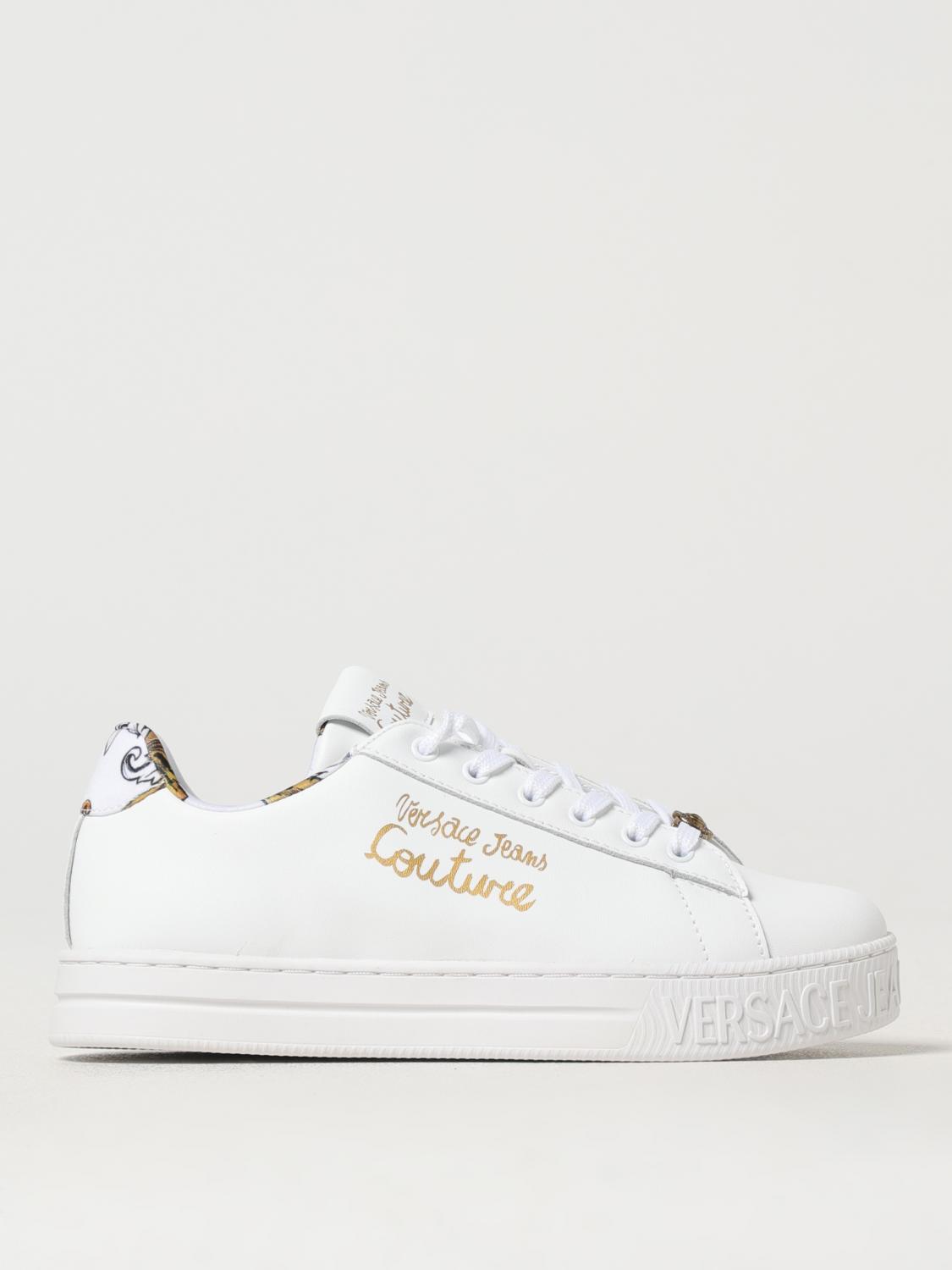 VERSACE JEANS COUTURE Sneakers Woman color White　VERSACE JEANS COUTURE スニーカー ウィメンズ カラー ホワイト VERSACE