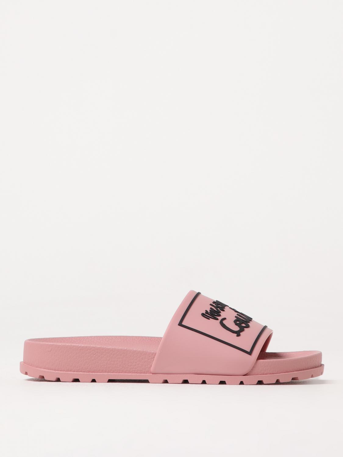 VERSACE JEANS COUTURE FLAT SANDALS VERSACE JEANS COUTURE WOMAN COLOR PINK G70863010