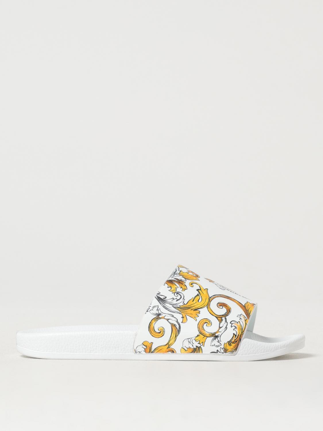 VERSACE JEANS COUTURE FLAT SANDALS VERSACE JEANS COUTURE WOMAN COLOR WHITE G70894001