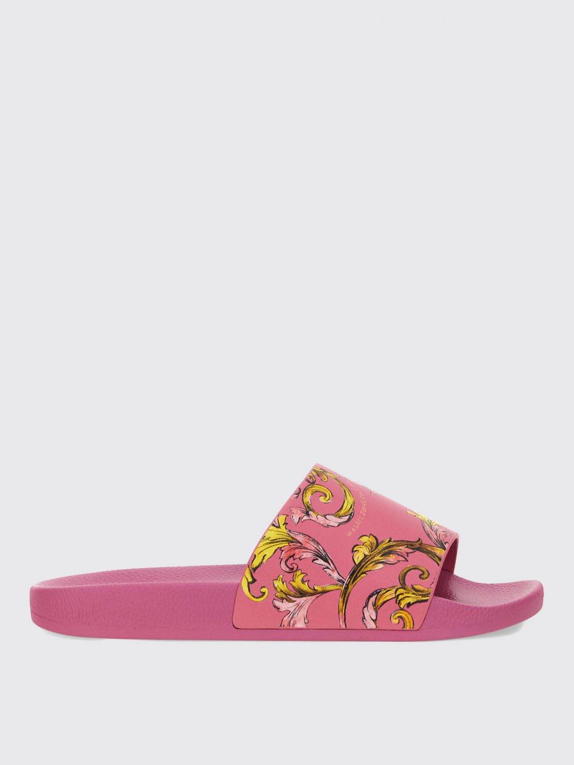 VERSACE JEANS COUTURE FLAT SANDALS VERSACE JEANS COUTURE WOMAN COLOR PINK G70894010