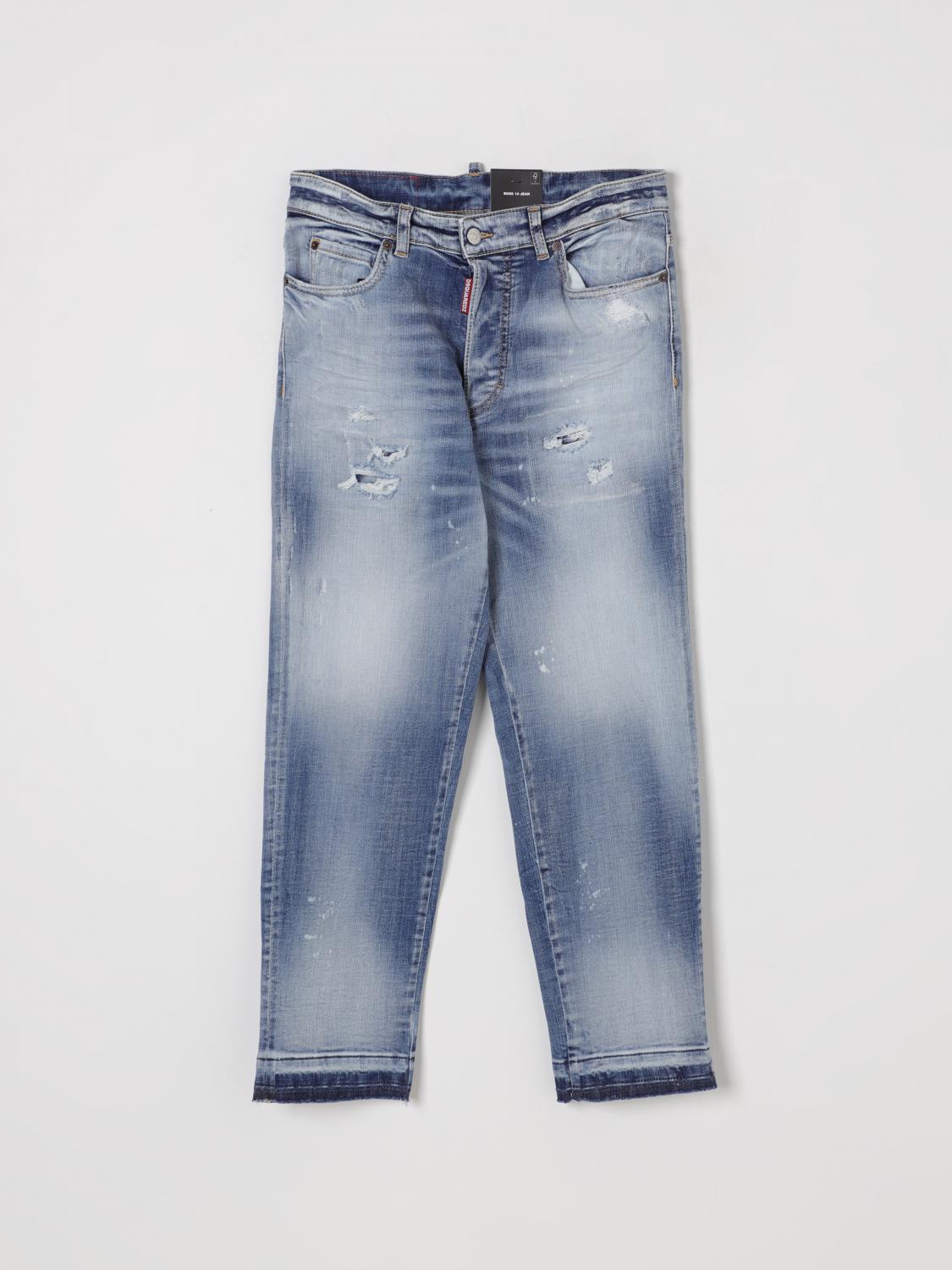 Dsquared2 Hose Kinder Farbe Denim In Denim