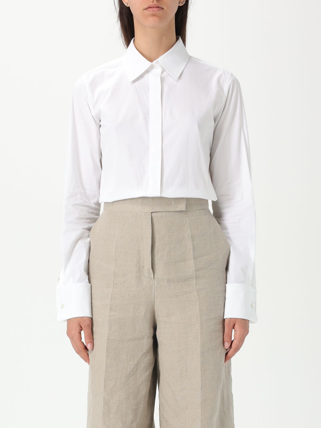 Max Mara Shirt Woman Color White In White