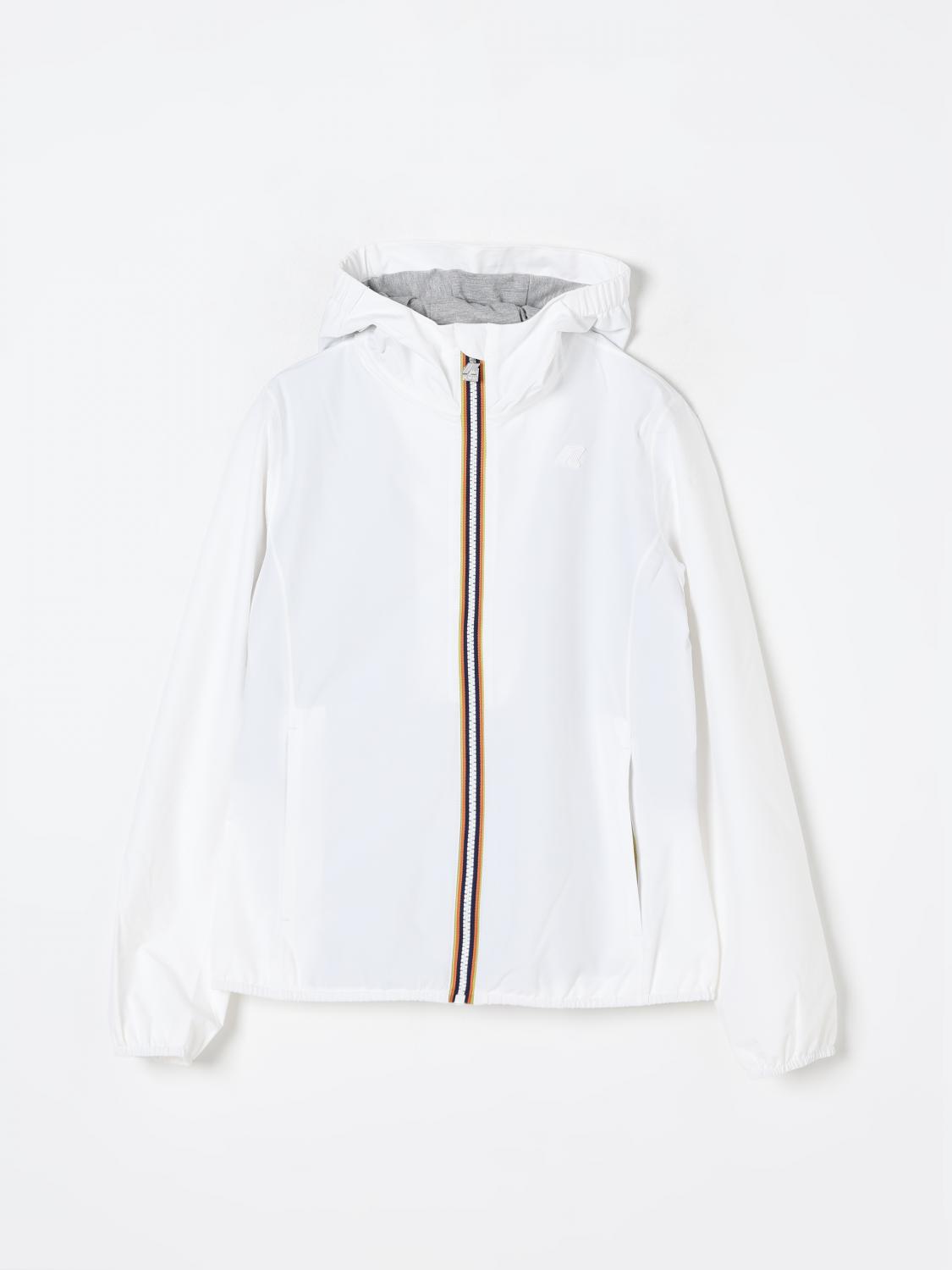 K-way Jacket Kids Color White In Weiss