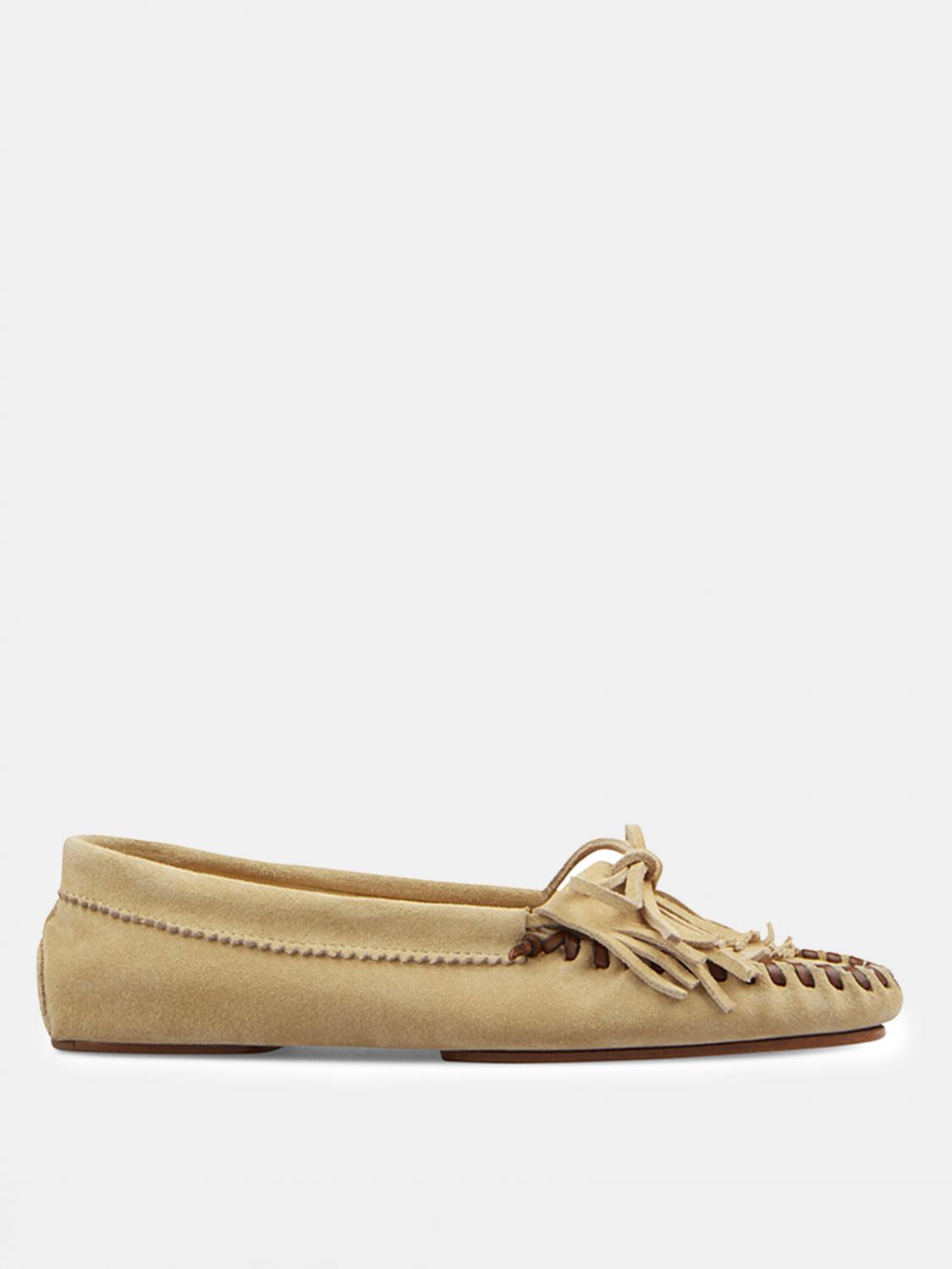 Paris Texas Woman Loafers Beige Size 6 Leather In Neutral