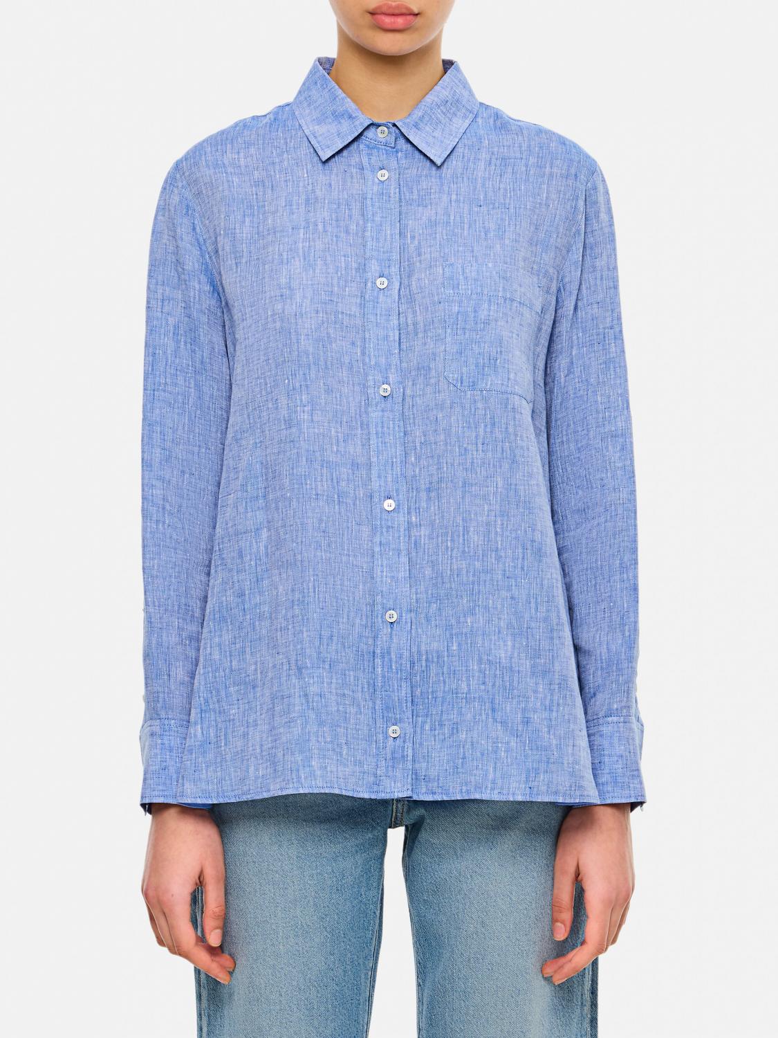S Max Mara Shirt In Gnawed Blue