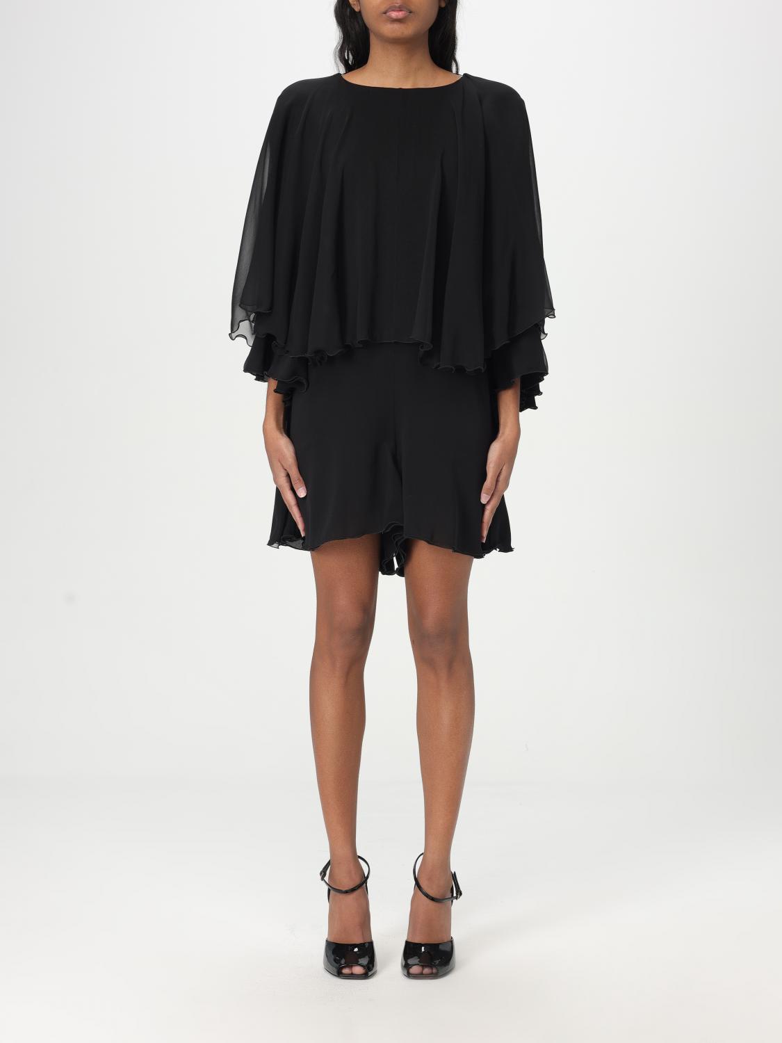 Saint Laurent SAINT LAURENT Jumpsuit Woman color Black　SAINT LAURENT ジャンプスーツ レディース カラー ブラック