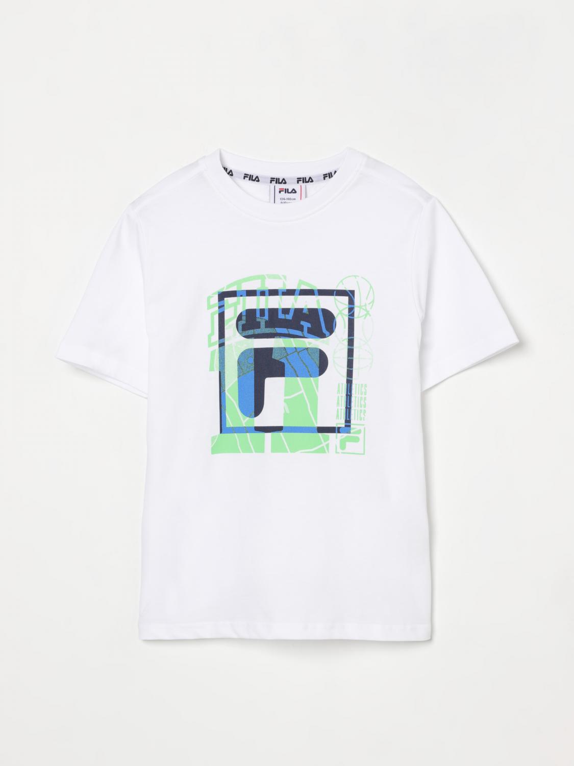 Fila T-shirt Kinder Farbe Weiss In Weiss