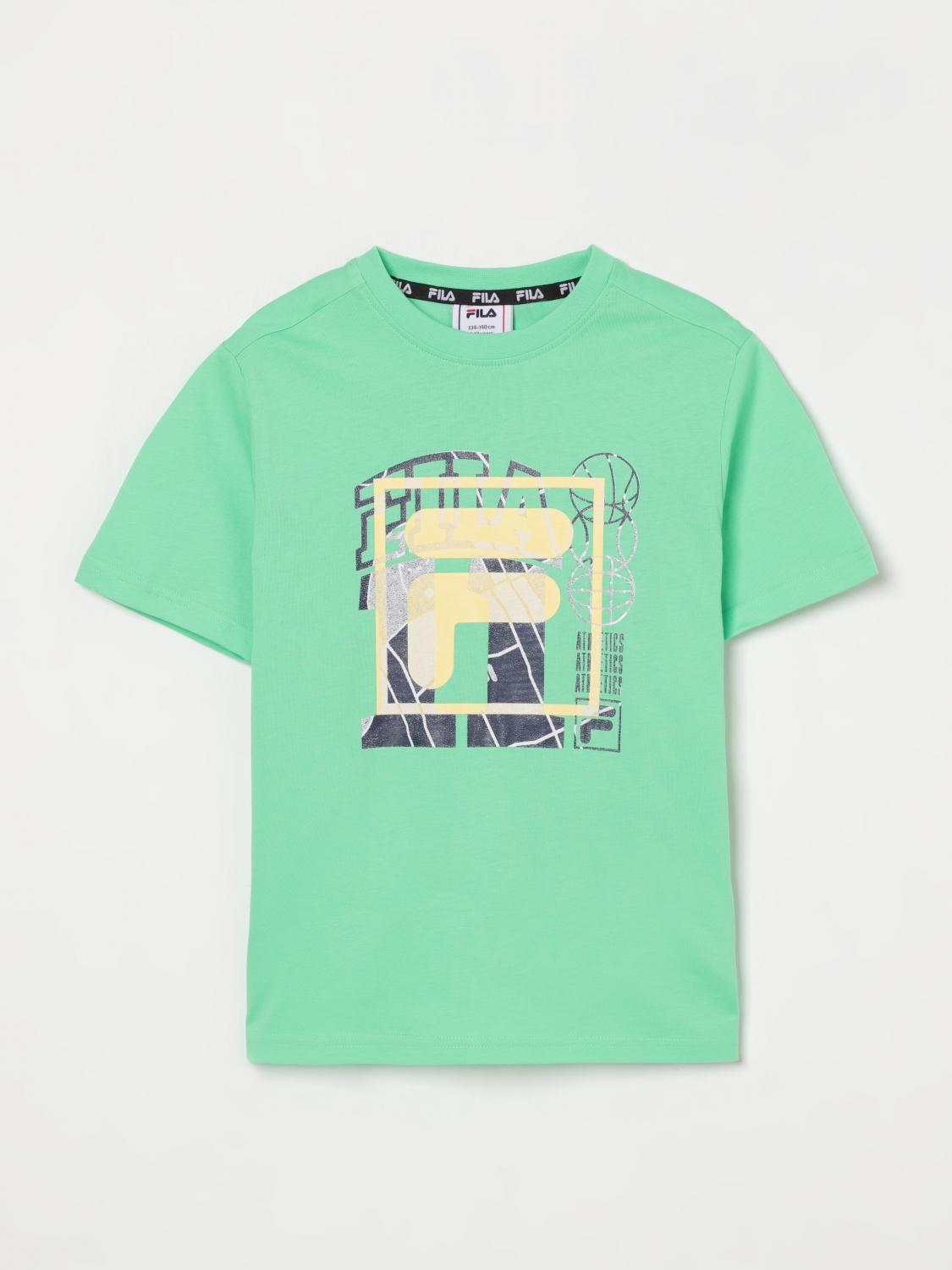 Fila T-shirt  Kids Color Green In Grün