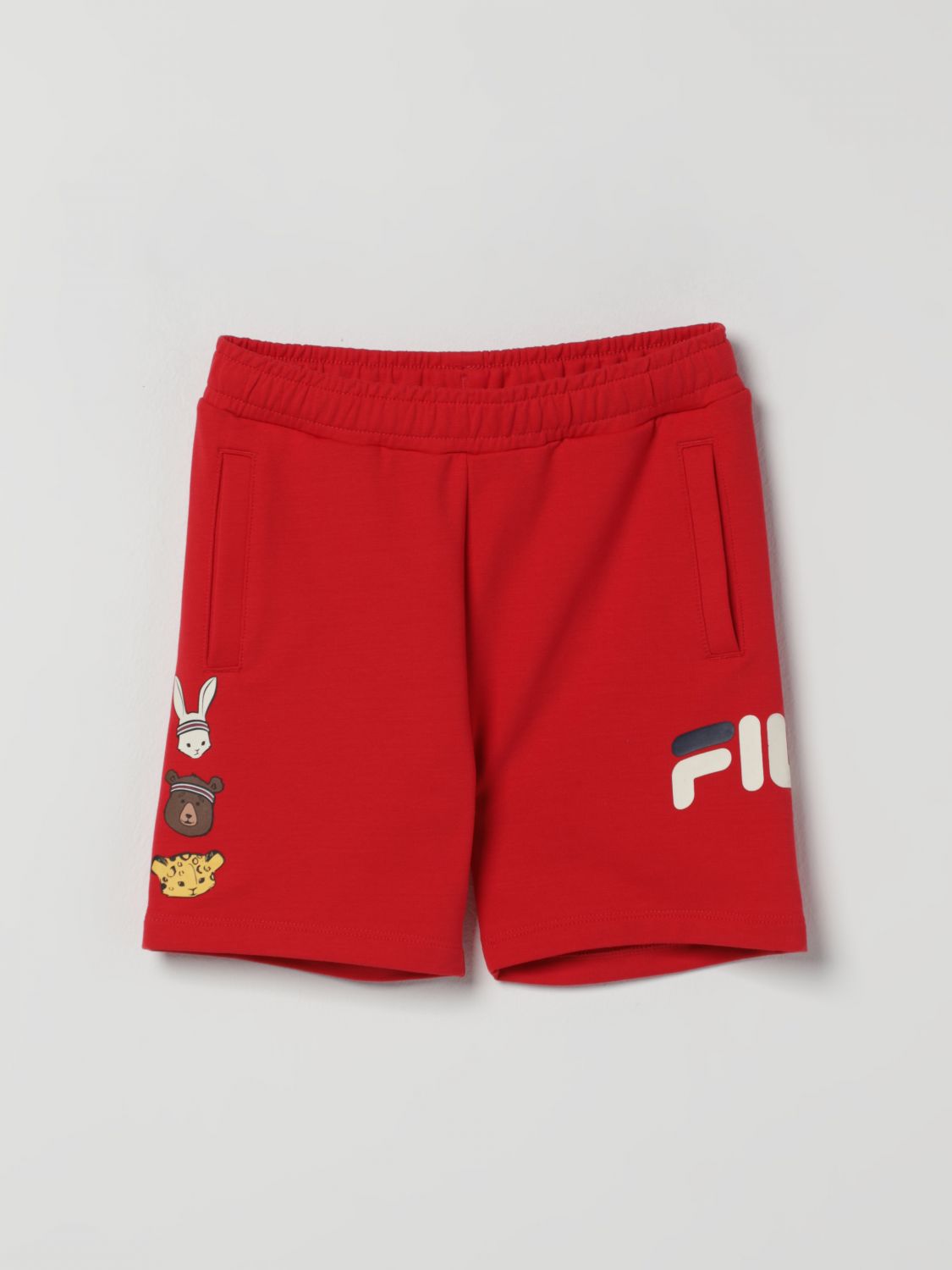 Fila Kids' Pantaloncino Jogging In Cotone Con Logo
