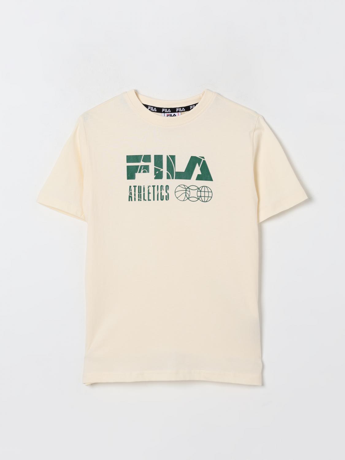 Fila T-shirt Kinder Farbe Weiss In Green