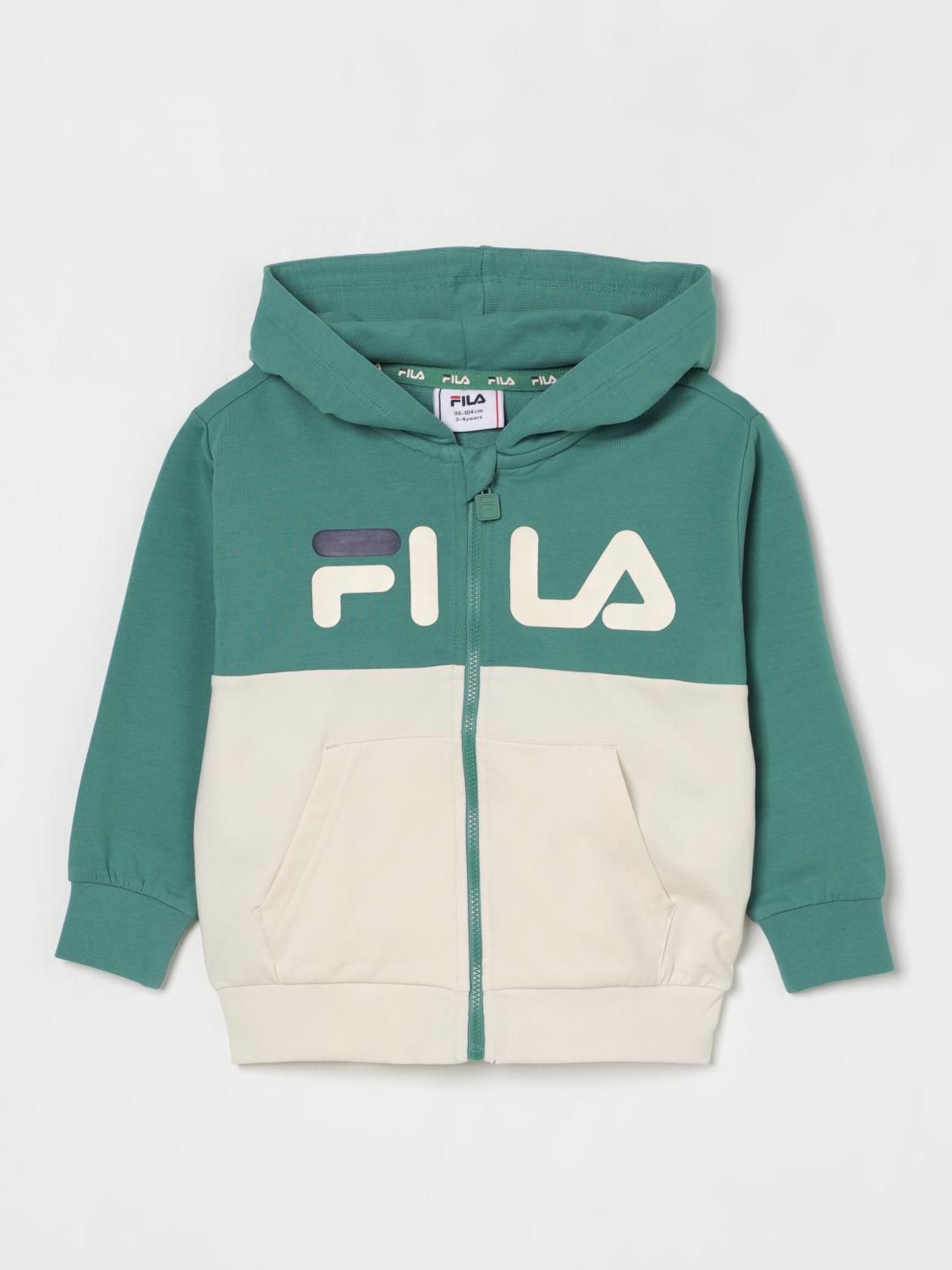 Fila Sweater Kids Color Green In Grün