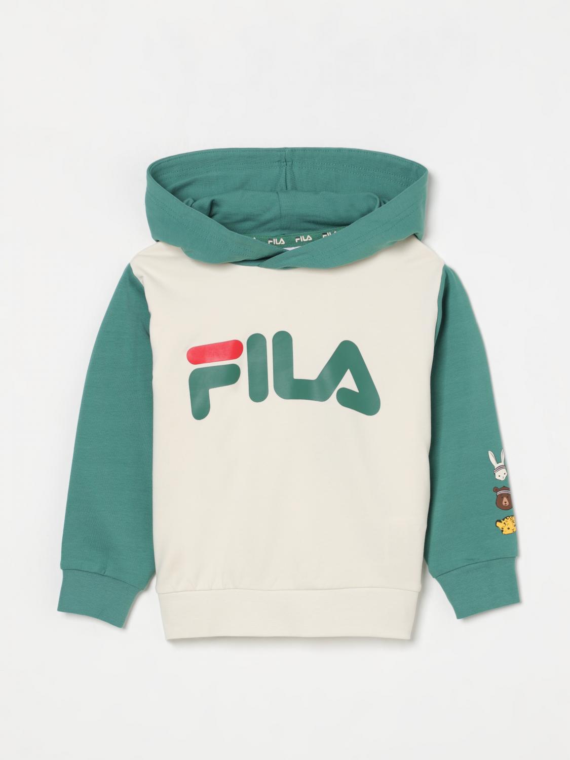 Fila Sweater Kids Color Green In Grün