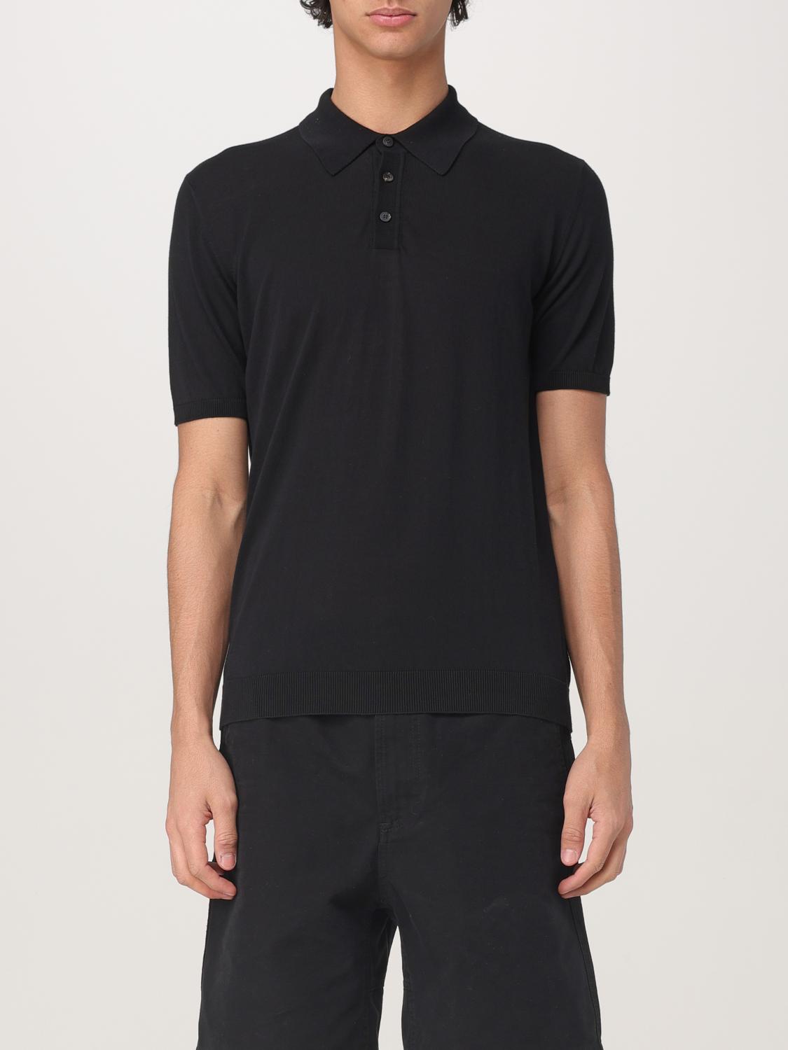 Roberto Collina Basic Polo T-shirt In Black