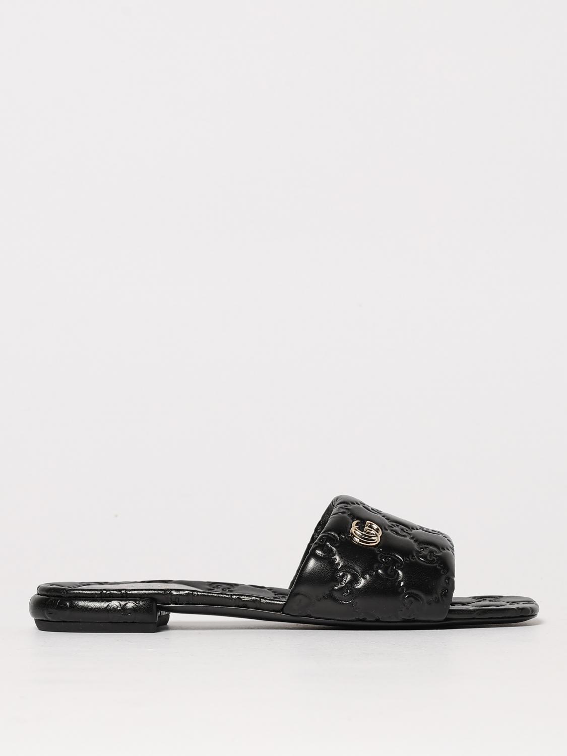 Gucci Flat Sandals Woman Black