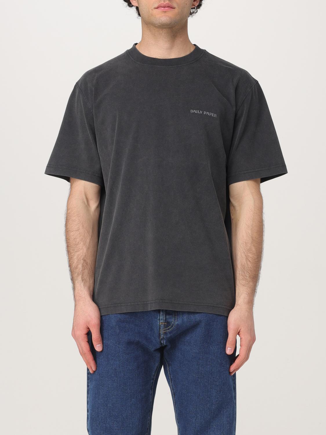 Daily Paper Tshirt Print Back In Schwarz