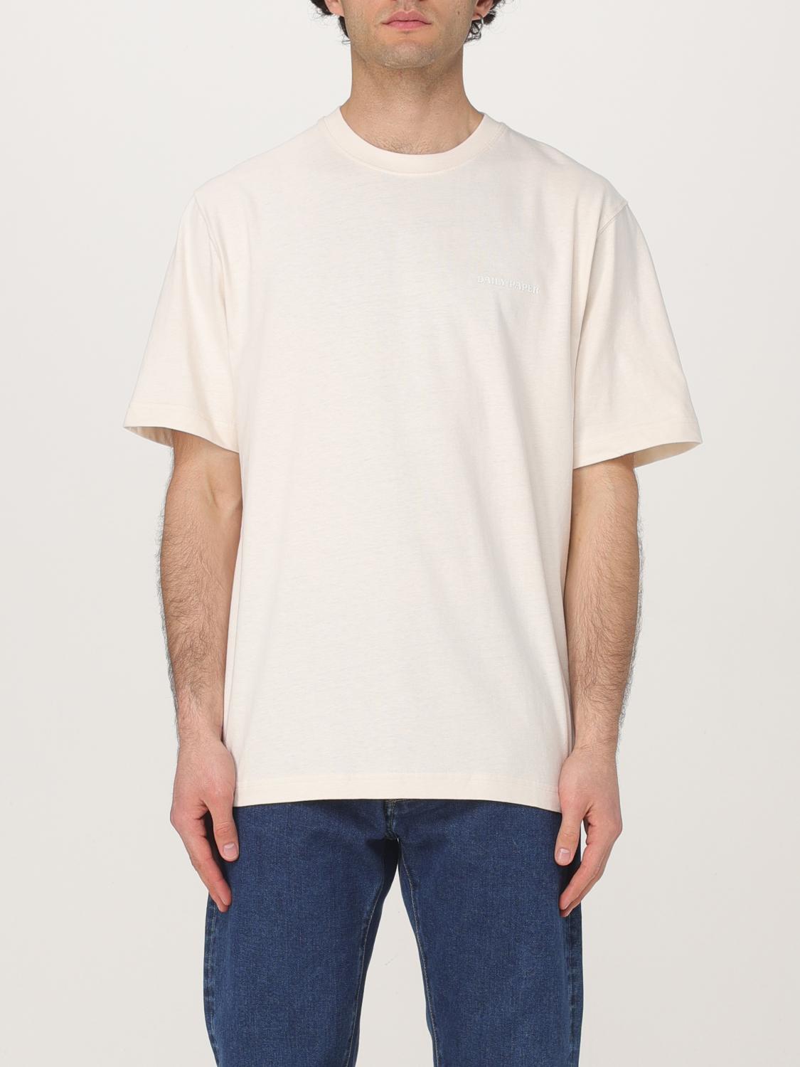 Daily Paper Tshirt Script Logo In Beige