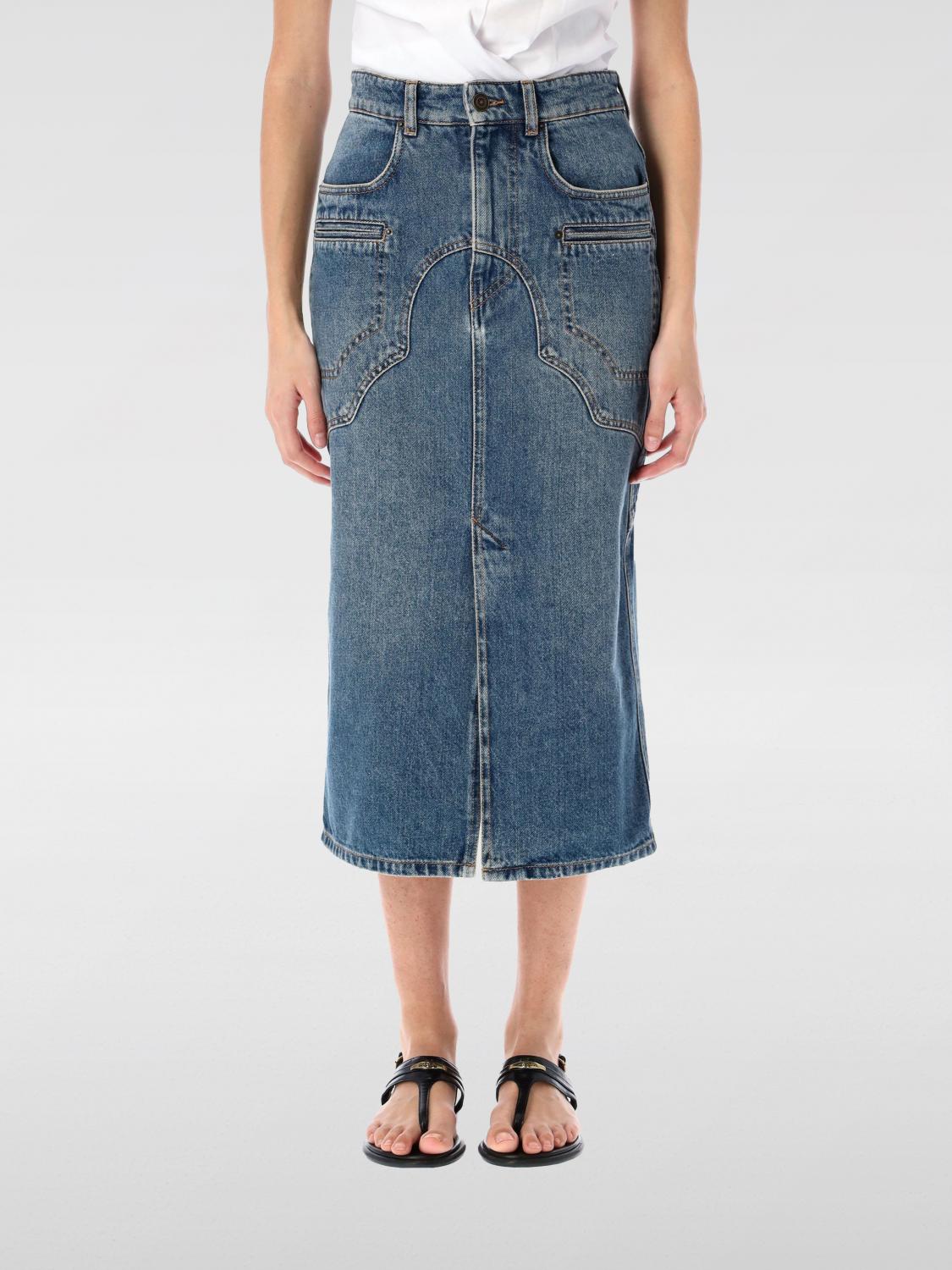 ISABEL MARANT SKIRT ISABEL MARANT WOMAN COLOR BLUE G71428009