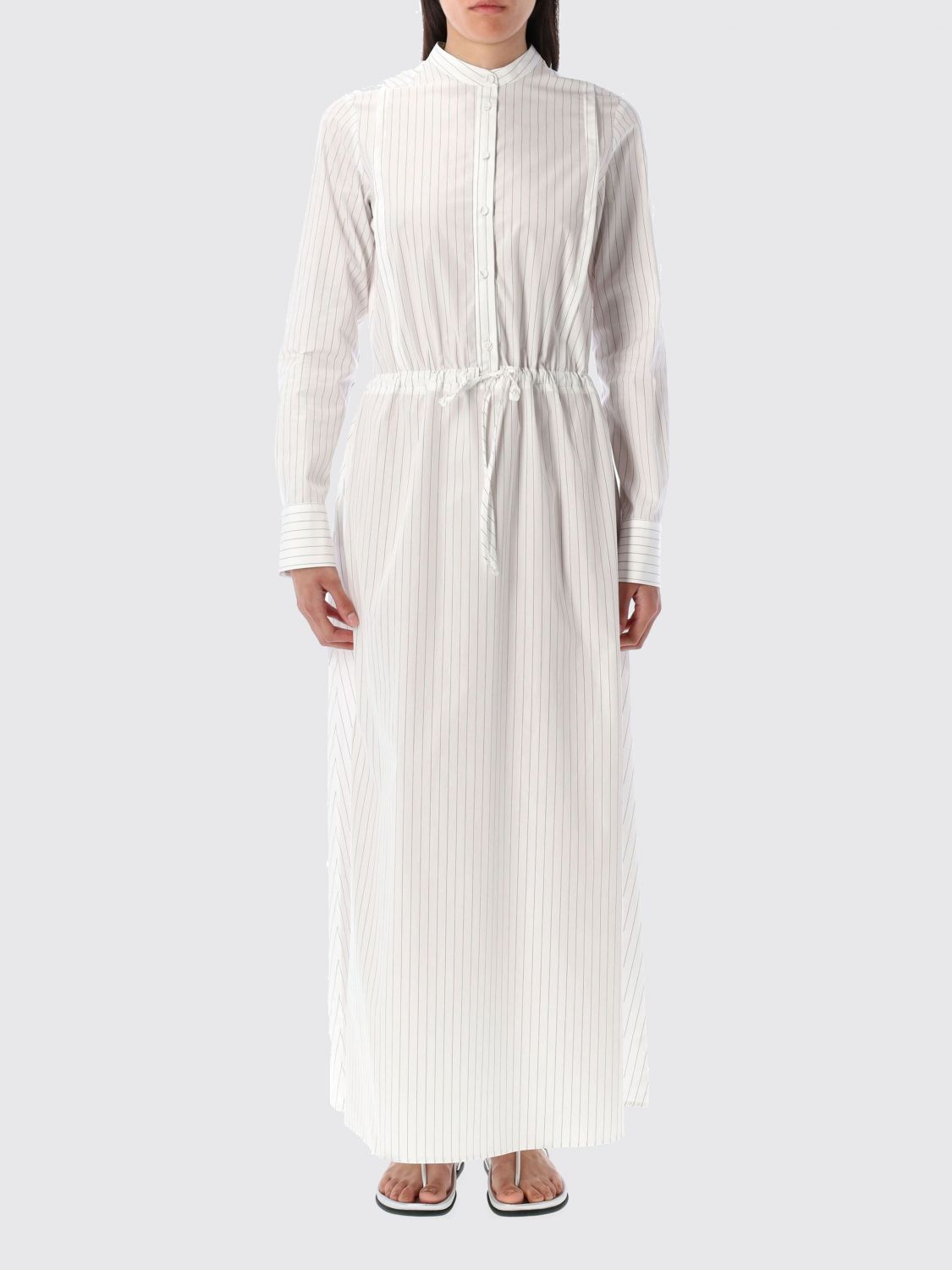 Shop Fabiana Filippi Dress Woman Color White