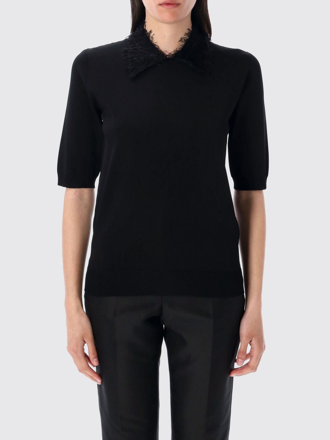 Shop Fabiana Filippi Polo Shirt Woman Color Black