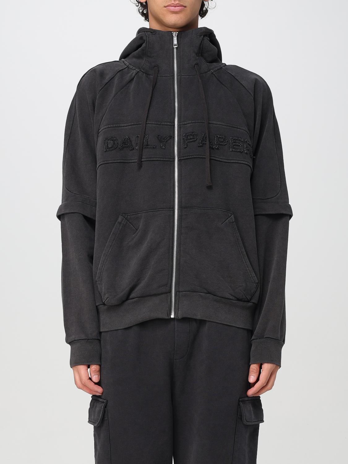 Daily Paper Black Cotton Sweatshirt In Schwarz