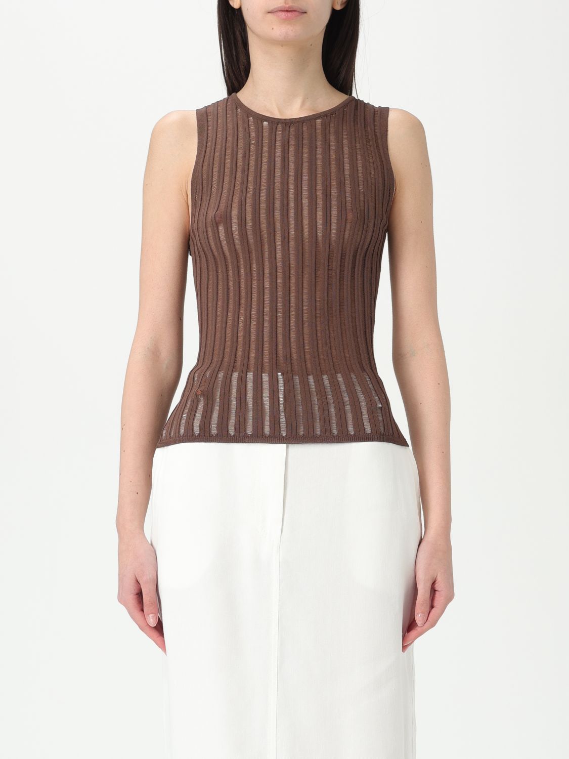Patrizia Pepe Sweater  Woman Color Brown