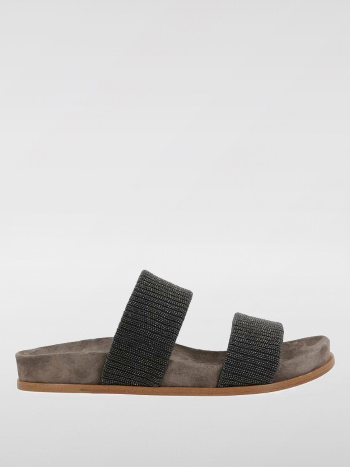 Brunello Cucinelli Sandals In Braun