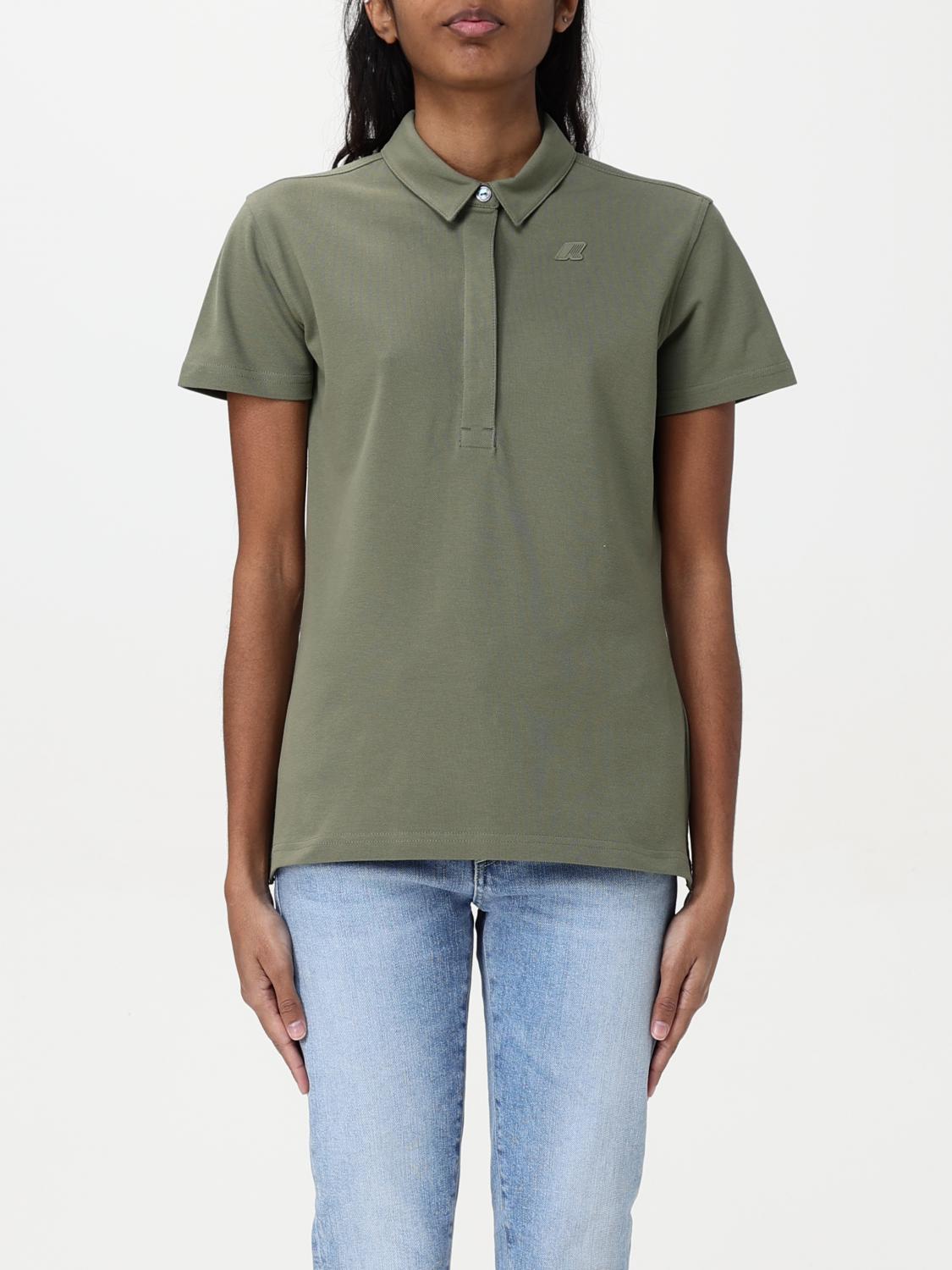 K-way Polo Shirt Woman Color Green In Grün