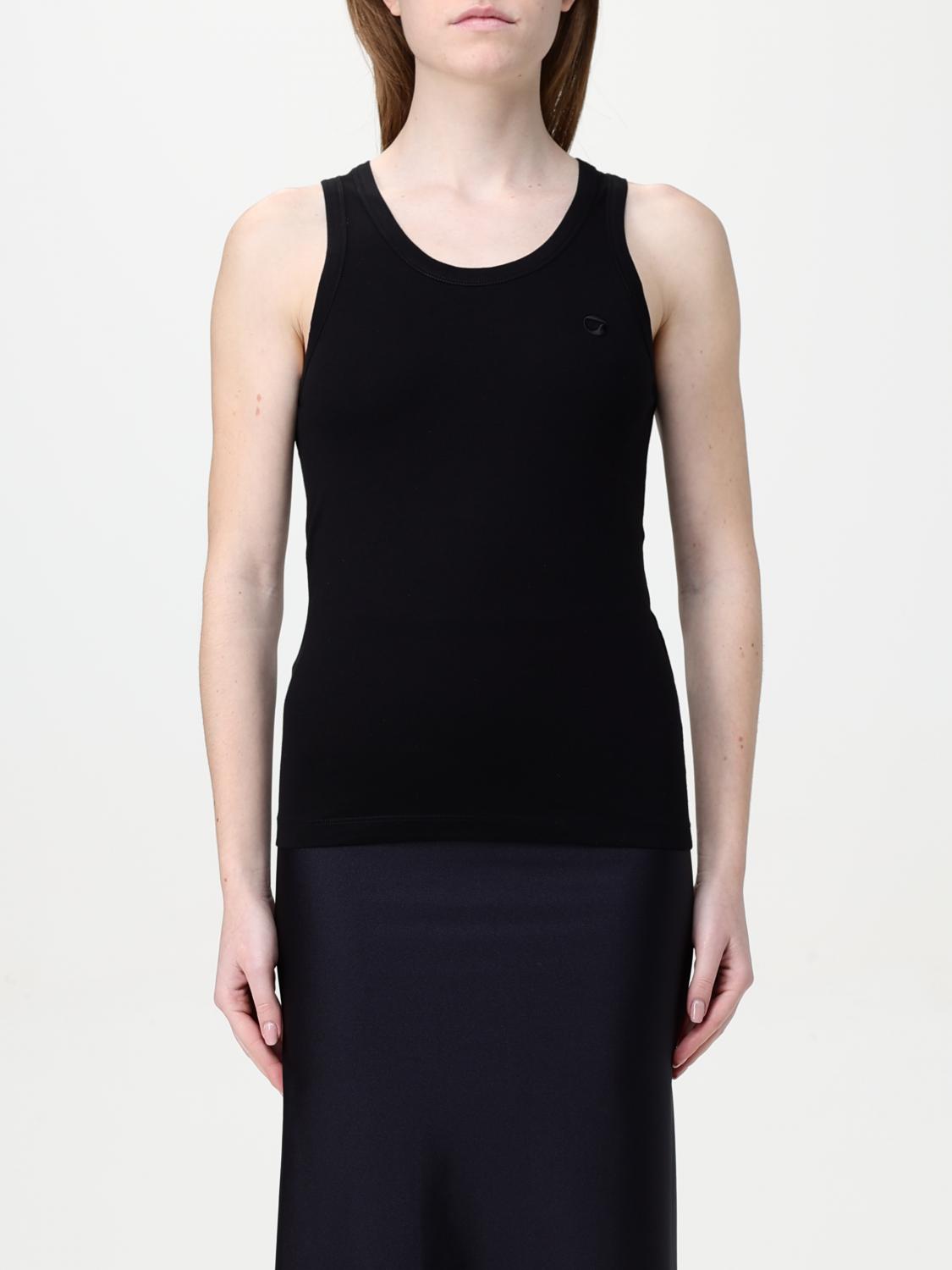 Coperni Sleeveless Scoop Neck Top In Black