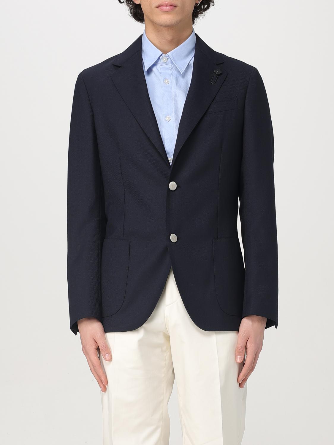 Lardini Blazer Men Color Blue In Blue