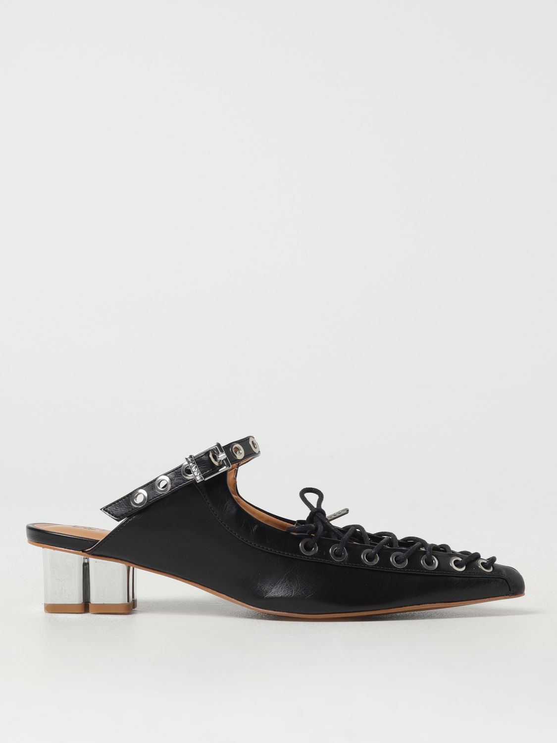 Shop Ganni Shoes Woman Color Black