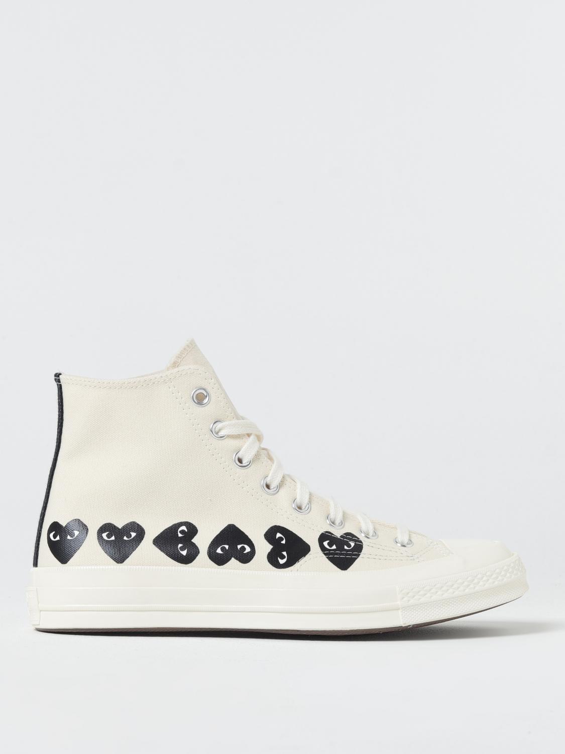 Comme Des Garçons Play X Converse Multi-heart Chuck 70 High-top Sneakers In Weiss