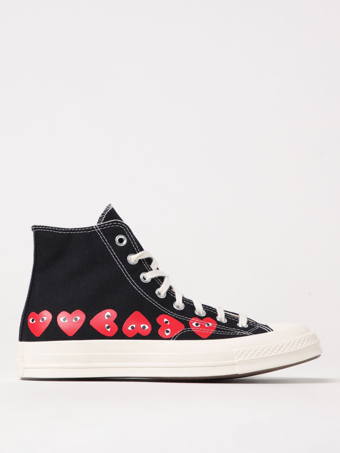 COMME DES GARÇONS PLAY X CONVERSE SNEAKERS COMME DES GARÇONS PLAY X CONVERSE MEN COLOR BLACK G71847002