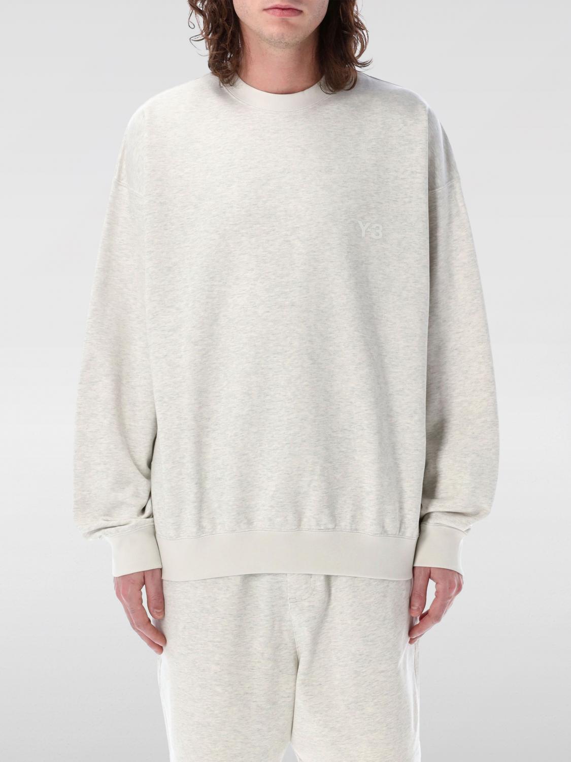 Y-3 Adidas French Terry Sweatshirt In Grau