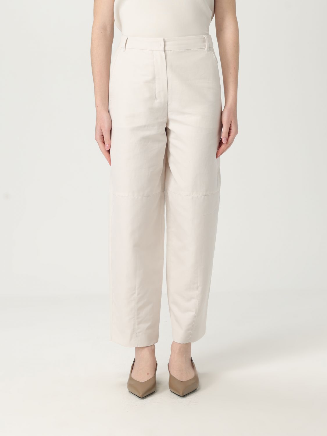 'S MAX MARA PANTS 'S MAX MARA WOMAN COLOR BEIGE G71902022