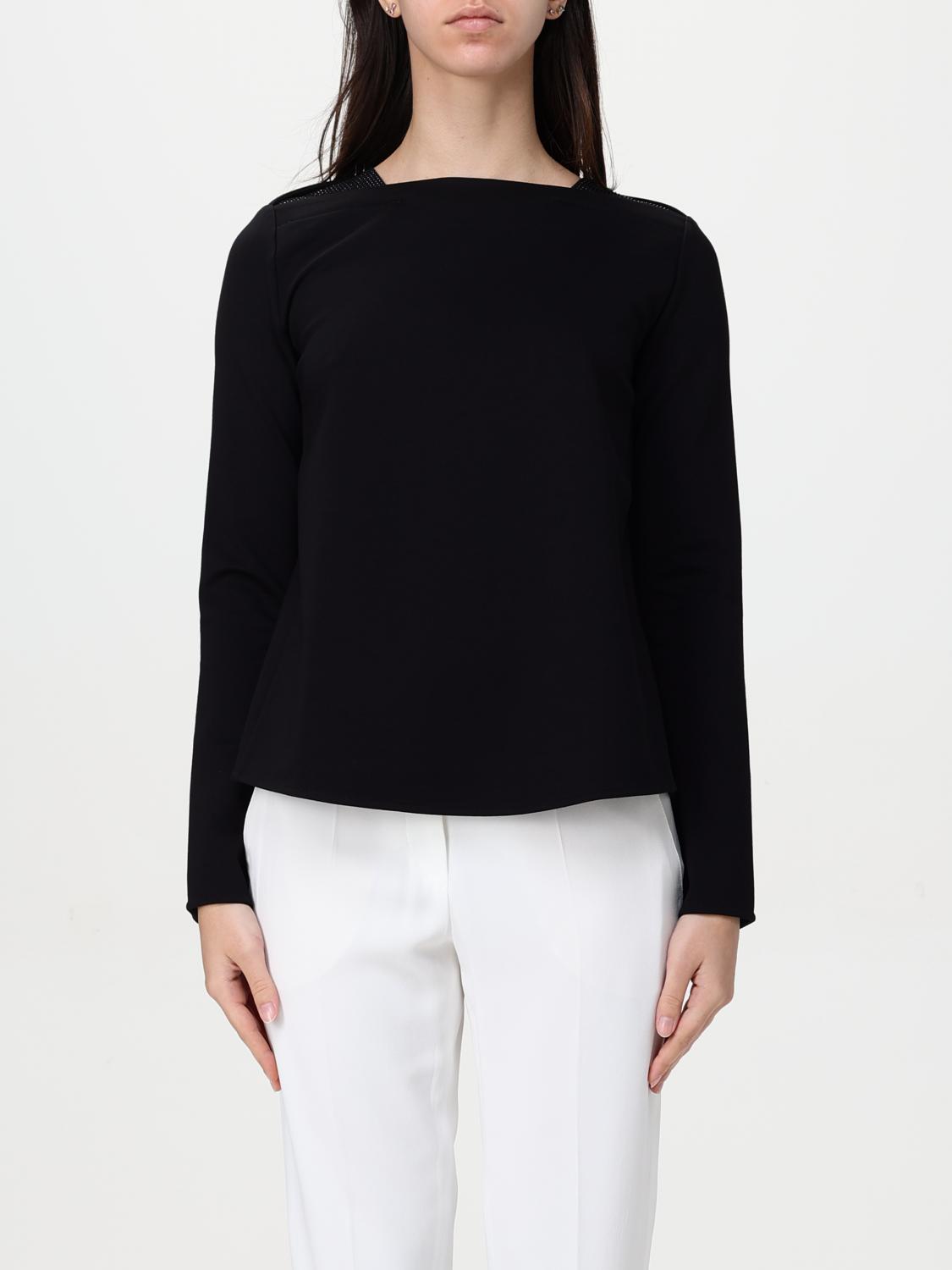 Shop Emporio Armani Sweater Woman Color Black