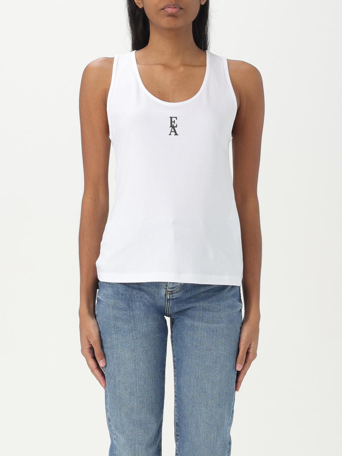Shop Emporio Armani Top  Woman Color White