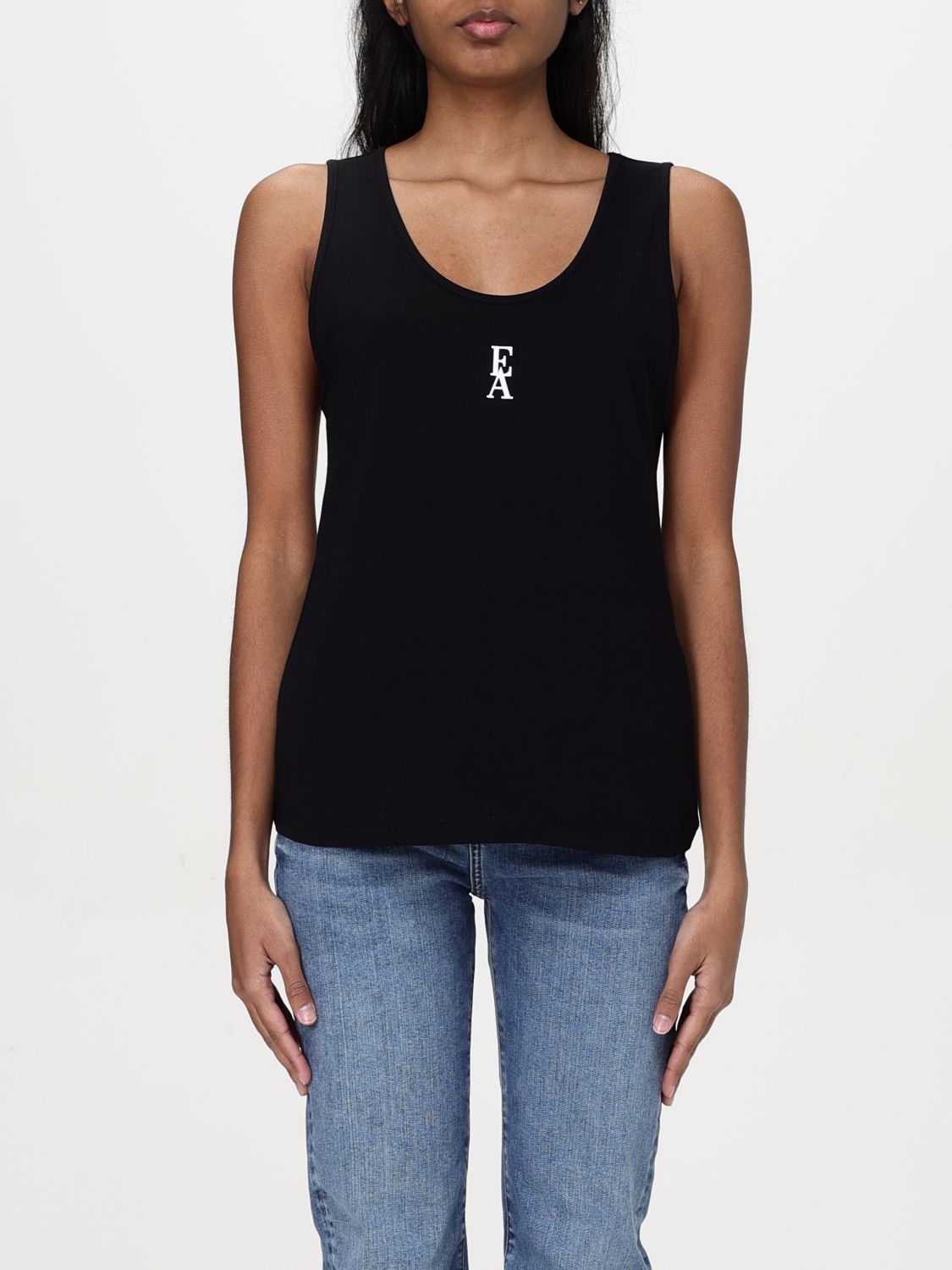 Shop Emporio Armani Top  Woman Color Black