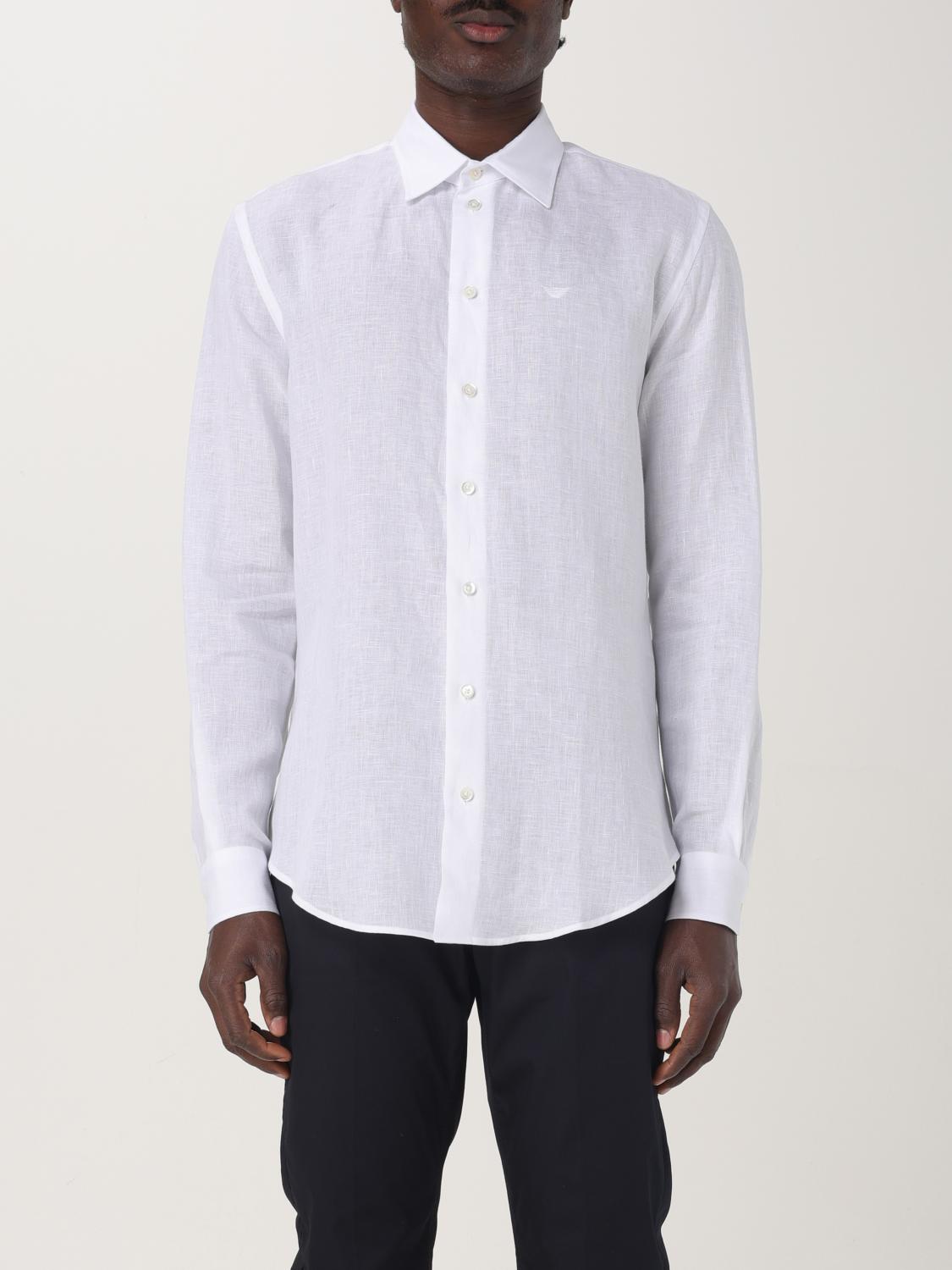 Emporio Armani Long-sleeve Shirt In White