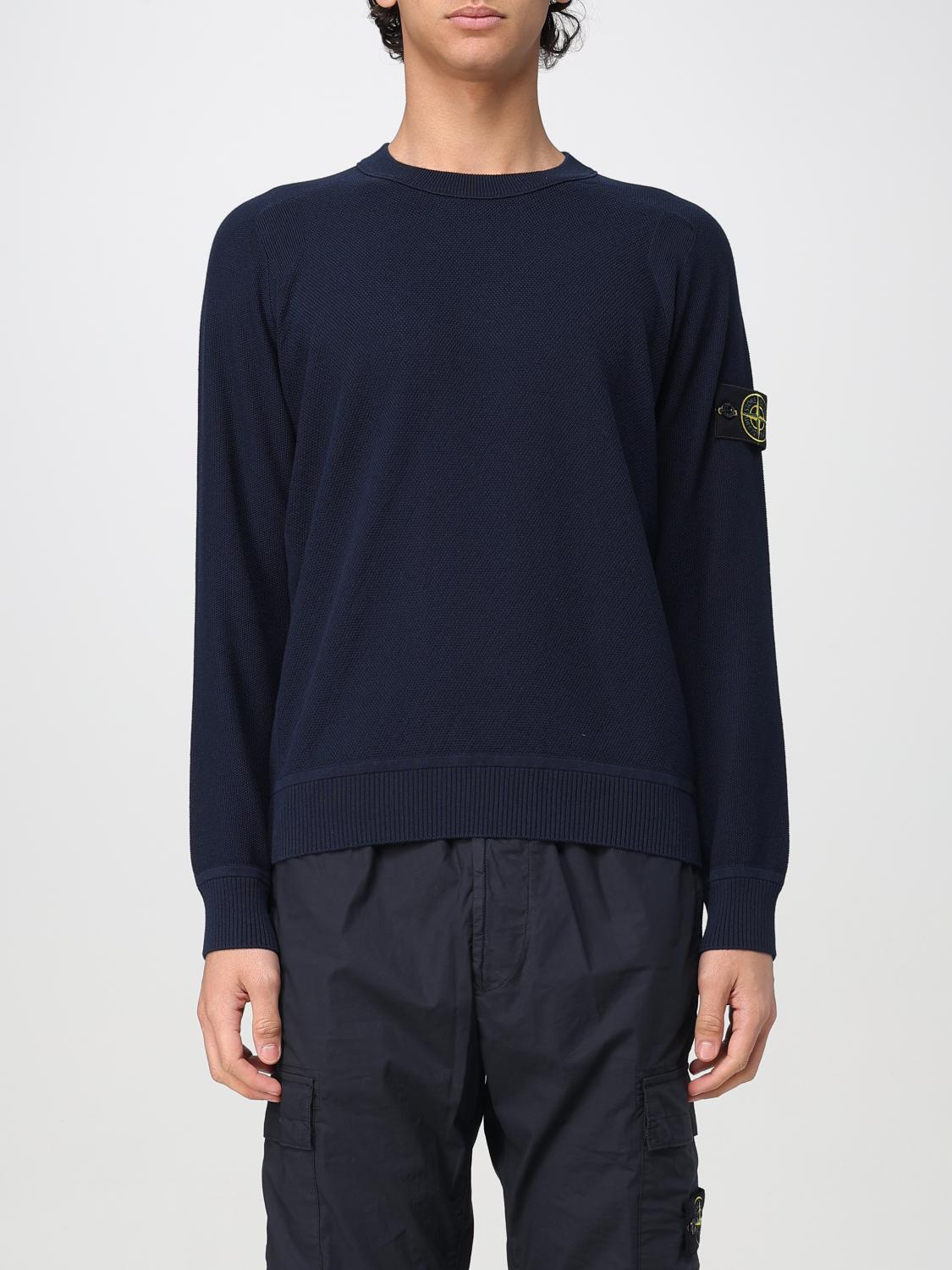 Stone Island Light Rws Pure Wool Sweater In Blau