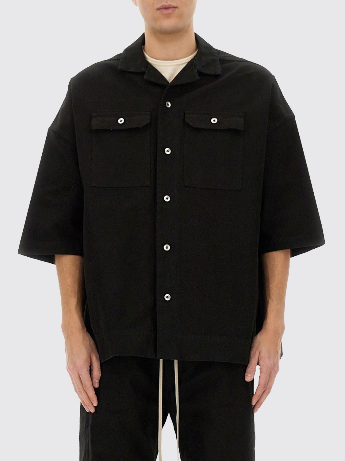 Rick Owens Drkshdw Shirt  Men Color Black In Animal Print