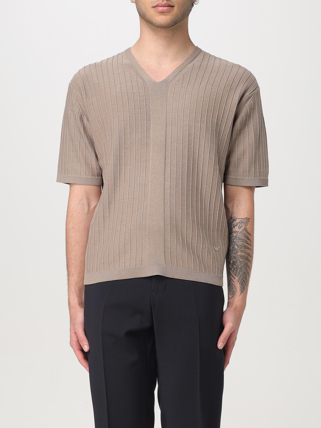 Emporio Armani Sweater  Men Color Beige In Beige